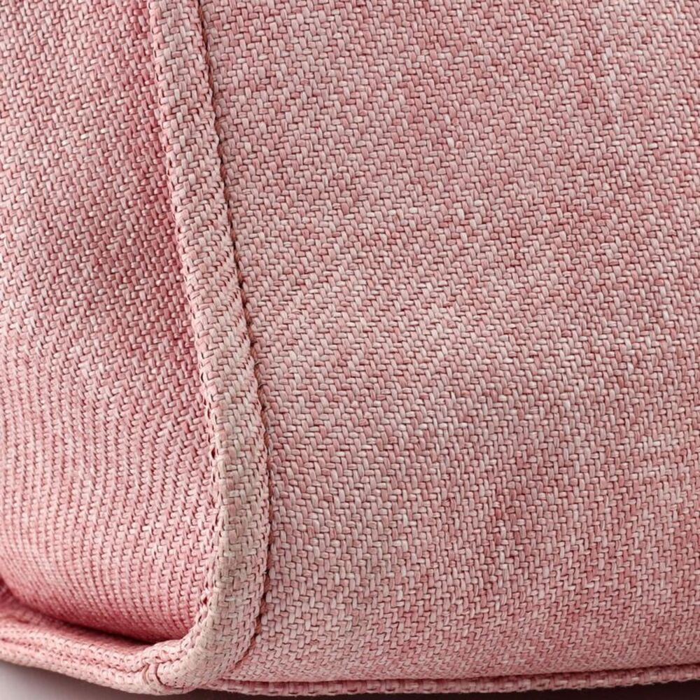 Chanel Deauville Tote Raffia Medium Pink - Picture 8 of 10